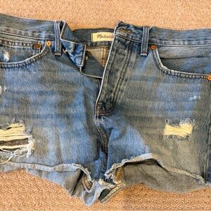 Madewell Relaxed Blue Denim Shorts
